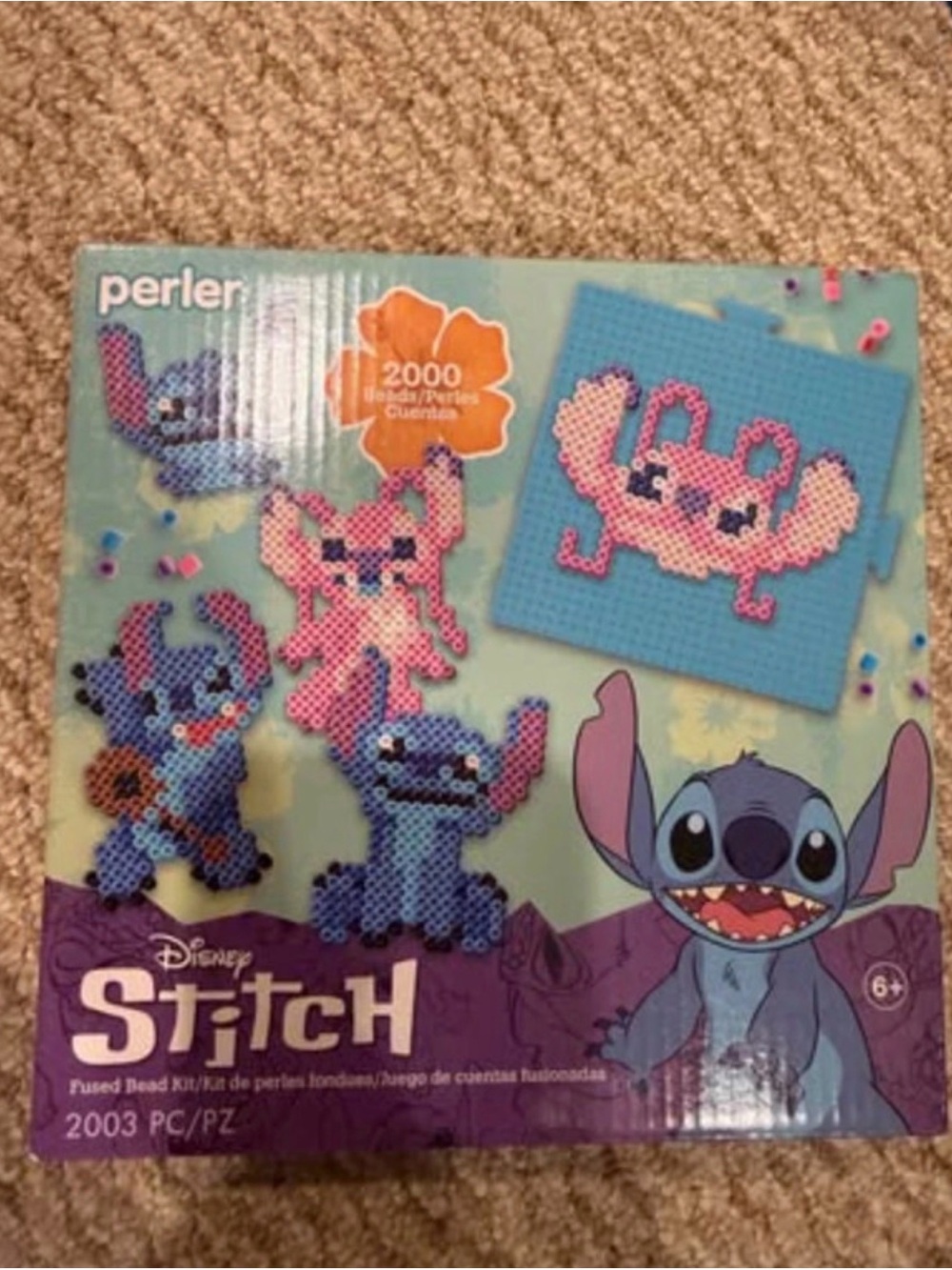 NEW Perler Disney Stitch Fused Bead Kit, 2003 Pieces